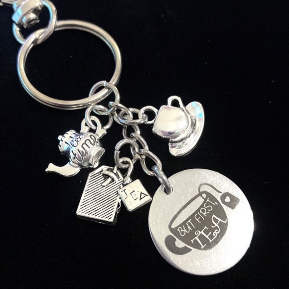 But First Tea Keychain Bag Charm - Picture 6 of 6